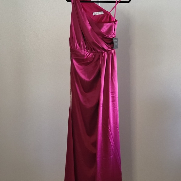 Ieena For Mac Duggal Elegant Pink Evening Gown - Picture 1 of 3
